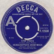 Hedgehoppers Anonymous - Stop Press (7", Single, Promo) image