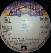 Barbra Streisand &amp; Donna Summer - No More Tears (Enough Is Enough) (7", Single, Sol) image