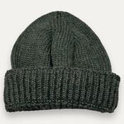 Ribbed Baby Alpaca &amp; Silk Fisherman Hat Forest by Inis Meáin image