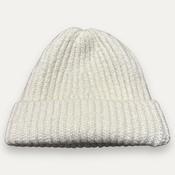 Ribbed Merino &amp; Cashmere Fisherman Hat White by Inis Meáin image