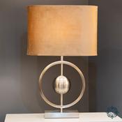 Aura Table Lamp Satin Silver 58cm image