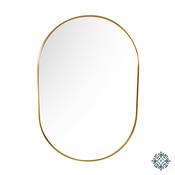 Modena Oval Wall Mirror Gold 60x90 image
