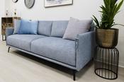 3 Seater Cinderella Sofa In Plush Blue, 200 cms image