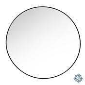MODENA ROUND WALL MIRROR BLACK 90CM image