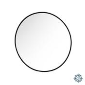 Modena round wall mirror black 60cm image