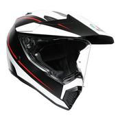 AX9 Pacific Road Helmet (Matt Black|White|Red) - MEDIUM-SMALL (57cm) image