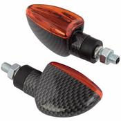 Short Stem Mini Spear Indicators (Carbon / Amber Lens) image