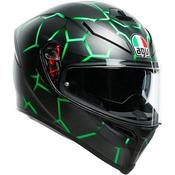 K5-S Vulcanum Helmet (Black|Green) - X SMALL (53-54cm) image
