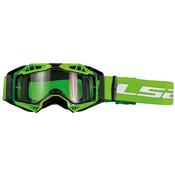 Aura Motocross Goggles With Clear Lens (H-V Green) image