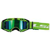 Aura Pro Motocross Goggles With Iridium Lens (Green) image