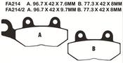  Brake Pads FA214HH image