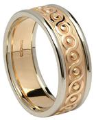 Gold Celtic Knot Continuity Band with Rims image
