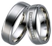 Heavy Palladium Wedding Rings image