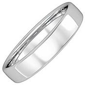 4mm Wide Bombe Court Wedding Ring image