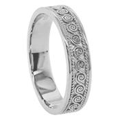 Sterling Silver Celtic Spiral Wedding Ring image
