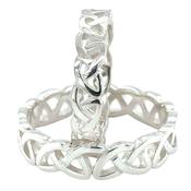 Silver Celtic Knot Wedding Ring image