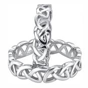 Silver Celtic Knot Wedding Ring
