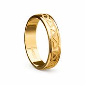 Yellow or White Gold Celtic Knot Wedding Ring image