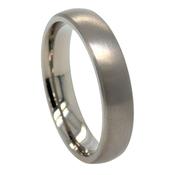 5mm Titanium Wedding Band with a Matt Finish image