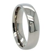 6mm Titanium Court Fit Wedding Ring with a Polished Finish image