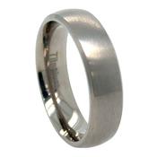 6mm Titanium Wedding Band with a Matt Finish image