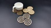Triskele Coasters [original design]