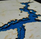 Lough Derg - 3D lakes / rivers map