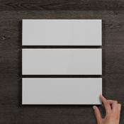 Metro XL White Flat Gloss Ceramic Wall Tile 30x10cm