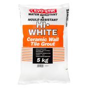 Evo-Stik HI-White Antibacterial Ceramic Wall Tile Grout 5kg image