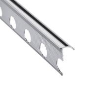 8mm Chrome Polished Round Tile Trim 2.4m