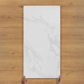 Statuario Light Marble-Effect Gloss Porcelain Tile 120x60cm image