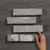 Reclaimed Brick Slips Grey 24x5.5cm