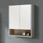 Lucca 60cm Mirror Cabinet Matt Grey image