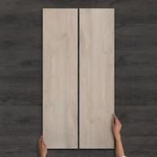 Outdoor Riverwood Pearl Wood-Effect Matt Porcelain Tile 120x30cm image