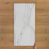 Marmo Azul Marble-Effect Gloss Porcelain Tile 120x60cm