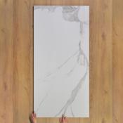 Bianco Statuario Marble-Effect Gloss Porcelain Tile 160x80cm image