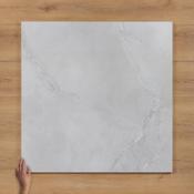Versillia Smoke Marble-Effect Gloss Porcelain Tile 100x100cm image