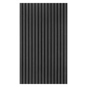 21mm Acoustic Black Felt Wall Panel Charcoal 240x60cm