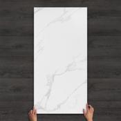Carrara Norway Marble-Effect Matt Porcelain Tile 120x60cm image