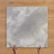 Dexter Smoke Concrete-Effect Satin Matt Porcelain Tile 100x100cm image