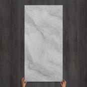 Silver Cloud Marble-Effect Gloss Porcelain Tile 160x80cm image