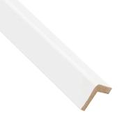 6mm Woodlux Wooden Wall Panel White Edge Piece 275x2.5cm image