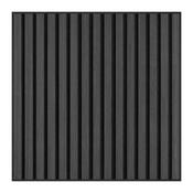 21mm Acoustic Slat Wall Panel Charcoal 60x60cm