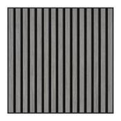 21mm Acoustic Slat Wall Panel Grey 60x60cm image