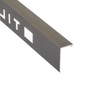 10mm Bronze Matt Square Edge Tile Trim 2.4m image