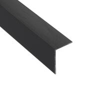 15mm Black Matt Square Edge Panel Trim 2.4m