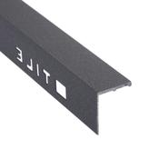 22.5mm Grey Square Edge Outdoor Tile Trim 2.4m