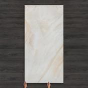 Gold Agate Onyx-Effect Polished Porcelain Tile 240x120cm image