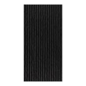PU Stone Wall Panel Ribbed Surface Black 120x60cm