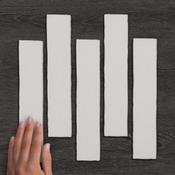 Metro Ainsa Blanco Matt Porcelain Tile 25x5cm